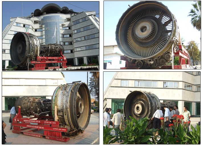 تجهیز  دانشگاه به یک دستگاه موتور هواپیمای ایرباس