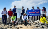 صعود گروه کوهنوردی کارکنان دانشگاه به قله ۳۸۵۵ متری پاشوره