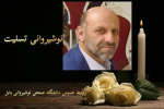 پیام دکتر ربیعی رییس دانشگاه صنعتی نوشیروانی بابل به مناسبت درگذشت زنده یاد سید قاسم محمدی همکار حوزه معاونت اداری مالی