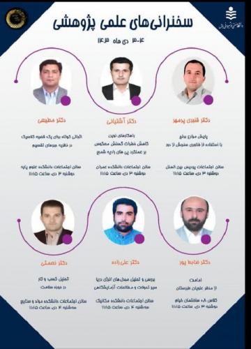 سخنرانی های علمی پژوهشی دانشگاه در تاریخ ۳ و ۴ دی ماه ۱۴۰۳
