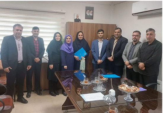 تقدیر معاون دانشجویی از کارمندان اداره تربیت بدنی دانشگاه